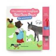 Ma peinture magique petit ours brun : les animaux