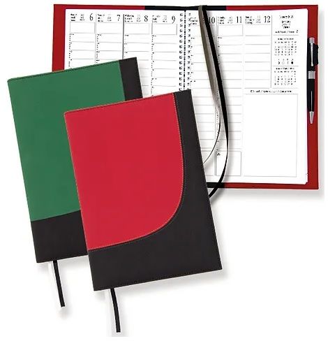 Agenda de poche hebdomadaire 4 x 6 1/2 bilingue 2 tons