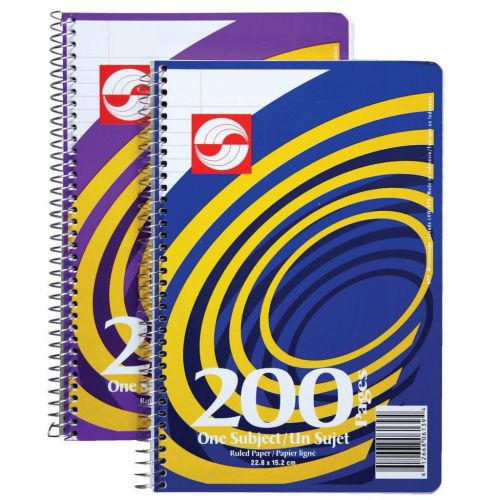 Cahier spirale ligné 9x6 200 pages