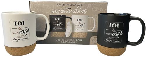 Ensemble tasse à café elle et lui