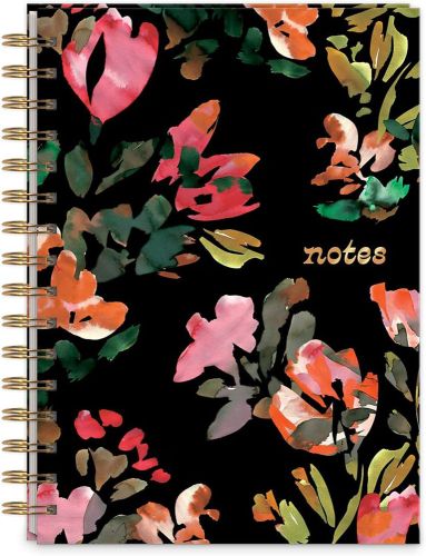 Journal spiral hazy floral