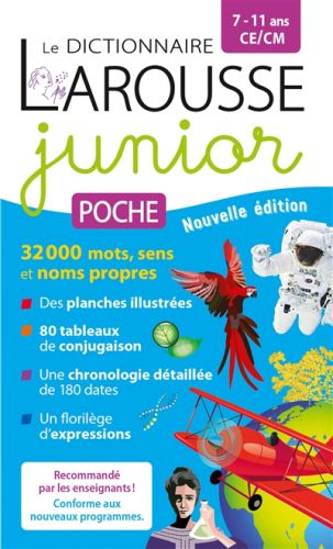 Dictionnaire larousse junior poche, 7-11 ans, ce-cm