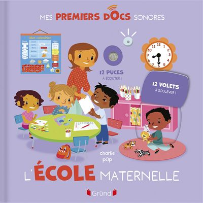 L''école maternelle : 12 puces à écouter ! 12 volets à soulever !