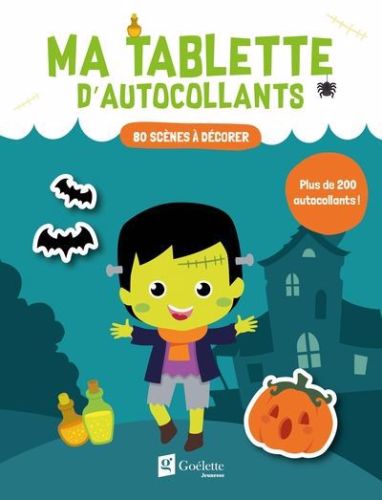 Ma tablette d''autocollants - halloween : 80 scènes à décorer