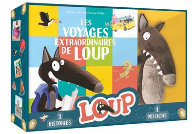 Les voyages extraordinaires de loup - coffret peluche