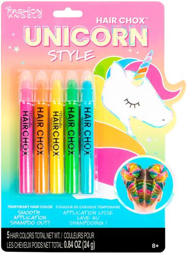 Fashion angels - hair chox style licorne (pqt 5)