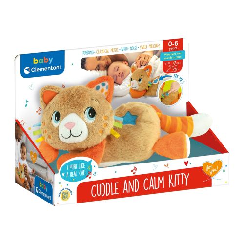 Peluche chaton calmante