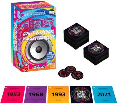 Hitster plaisirs coupable - jeu de party musical