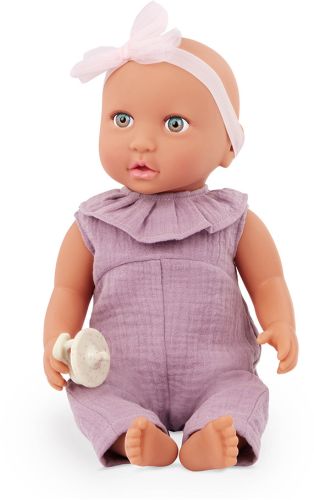 Lullababy - poupée 35.5 cm tenue une-pièce lilas