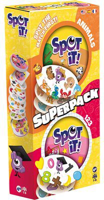 Spot it! / dobble - super pack animals / 1,2,3