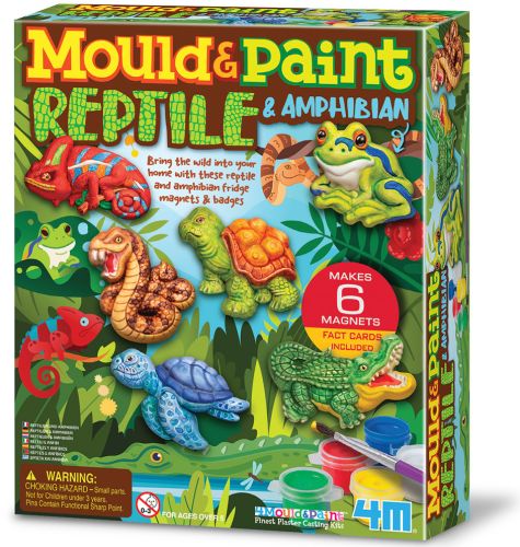 Moulages et peintures de reptiles et d'amphibiens