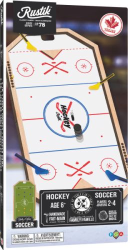 Rustik - hockey de table (2 en 1)