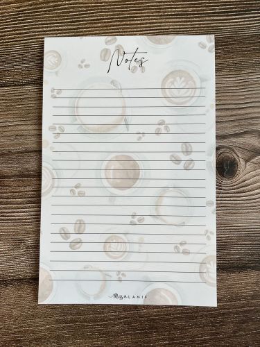 Moyen bloc-notes - café