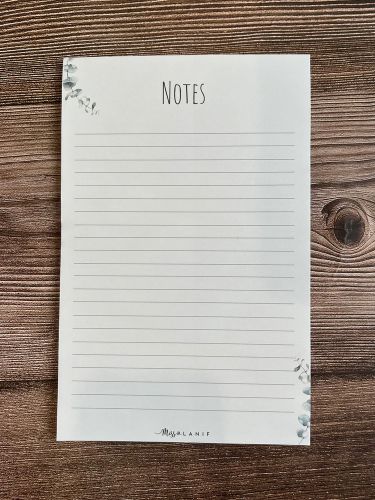 Moyen bloc-notes - notes eucalyptus