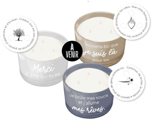 Bougies avec message secret assorties