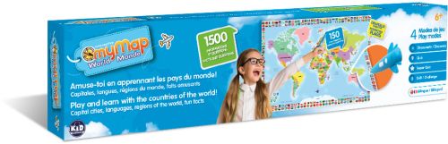 Mappemonde interactive - bilingue